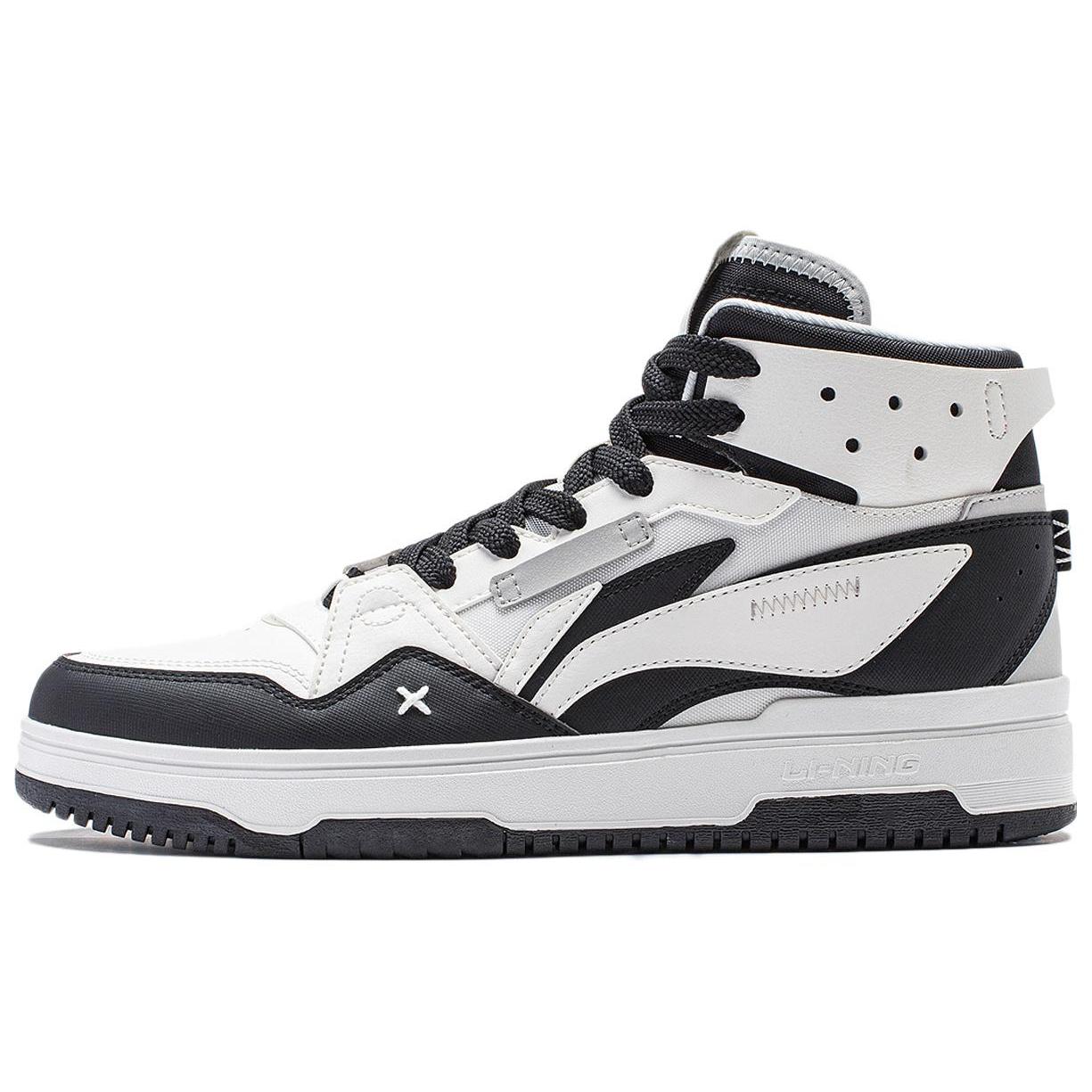 

Li Ning Mountain Origin 2.0 Slip Resistant Abrasion Resistant High top Skateboard Shoes Men s Black White AGCT291-4 39