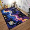 Galaxy Cosmic Stars and Nebula Pattern Decorative Area Rug Carpet Suitable for Use As an Anti-slip for Living Room Bedroom Sofas