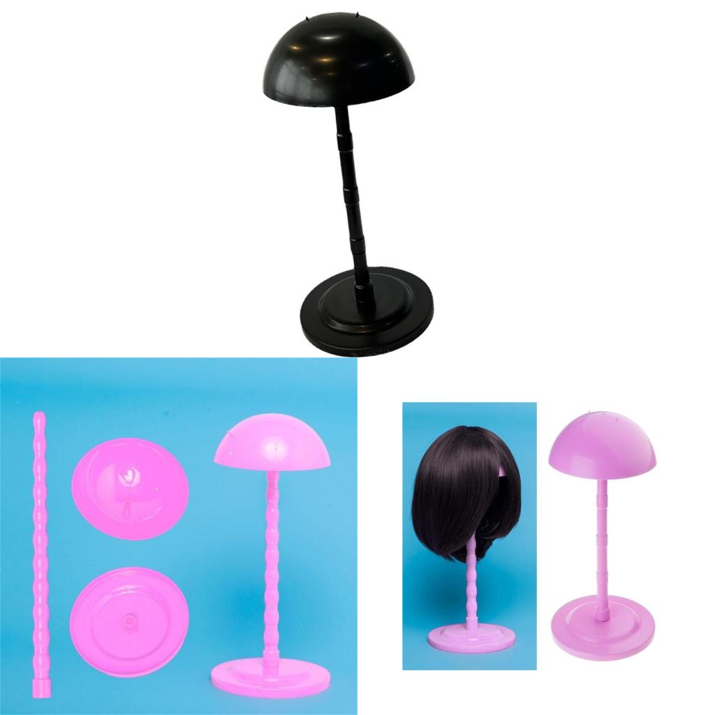 Wigs Head Holder Wigs Stand Mushroom Top Hat Display Wigs Head Stand for Woman