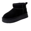 Snow boots women's winter new lazy mini short boots casual thick-soled thickened cotton shoes women