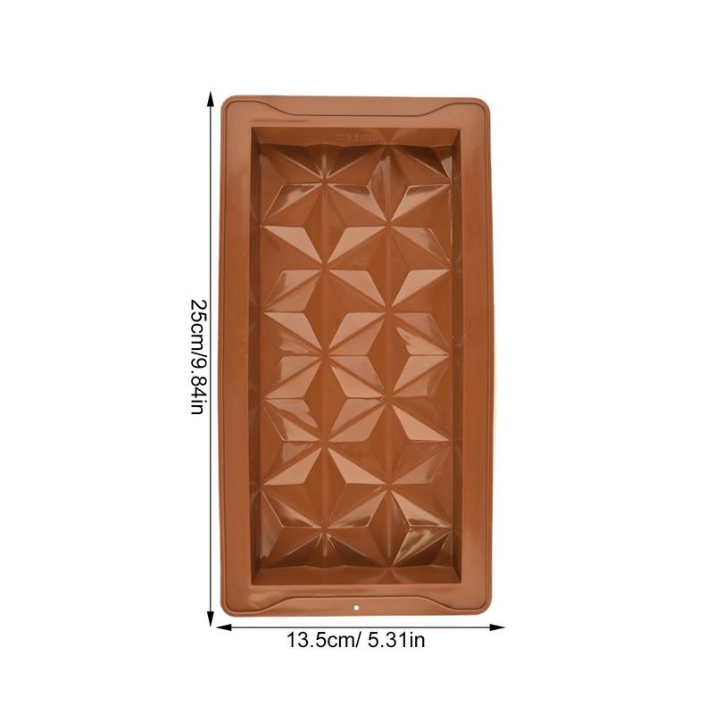 Silicone Chocolate Bar Molds Multipurpose Non-Stick Reusable Kitchen Deep Chocolate Mold Cheesecake Pudding Butter Mould