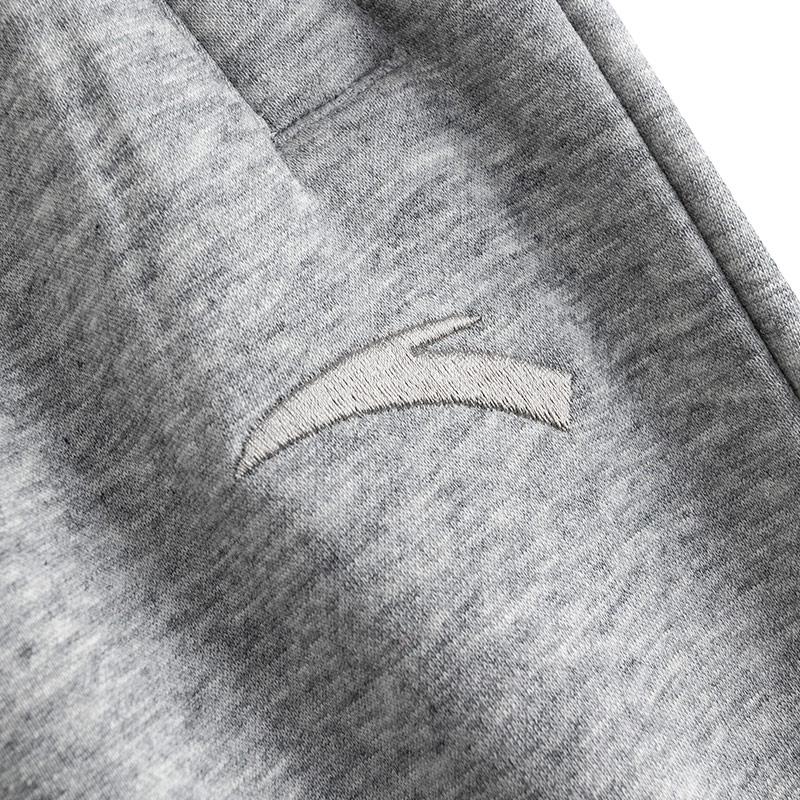 Anta Fleece Lined Warm Straight Leg Training Casual Sports Pants Men bottoms 952547307-2