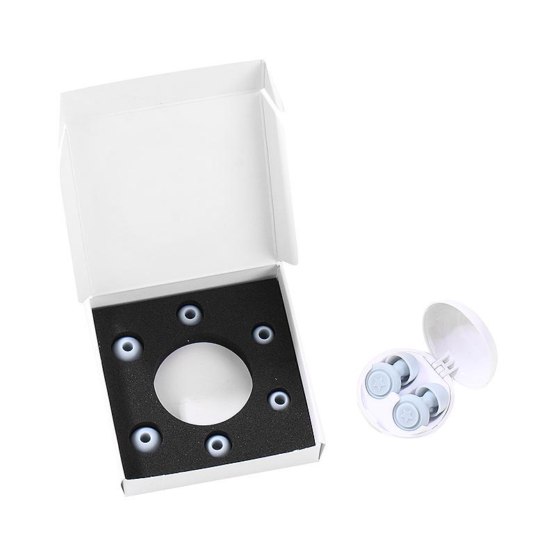 Silicone Noise-Reducing Earplugs for Sleeping, Studying, and Travel