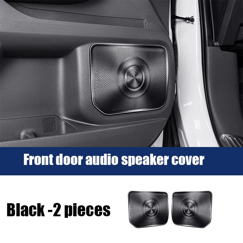 Car door audio horn cover made of stainless steel material interior modification part For Toyota Sienna XL40 2024 2025