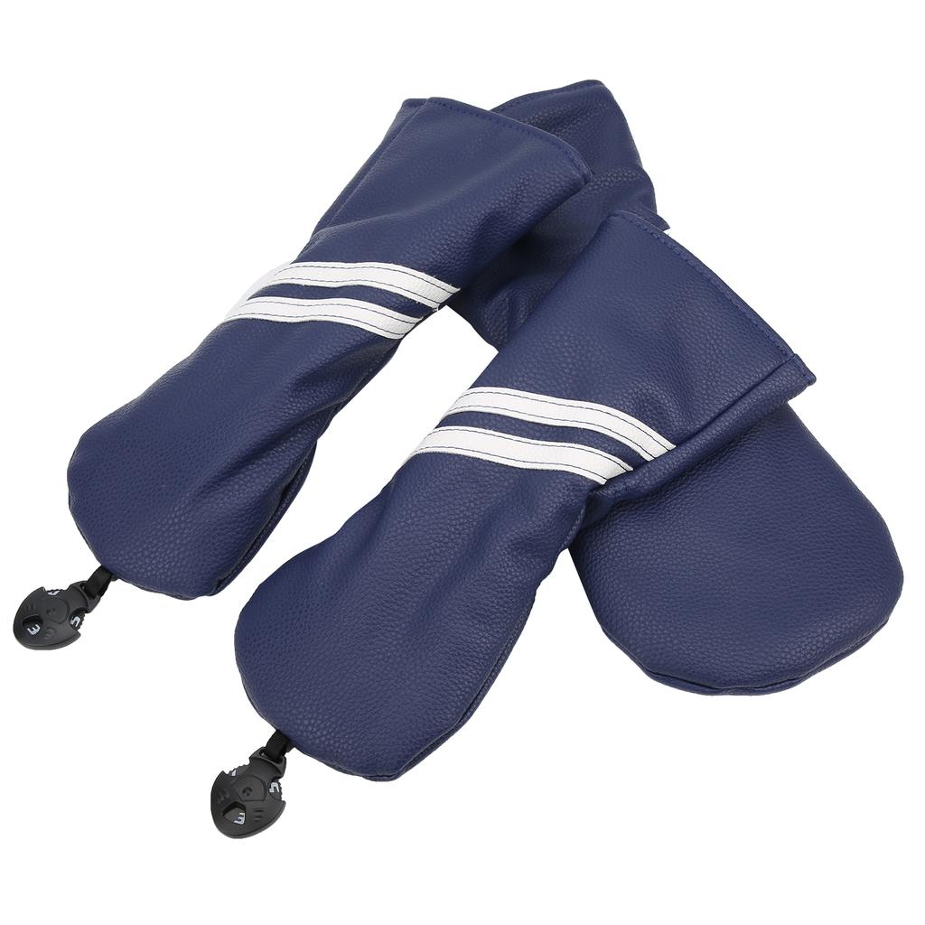 Golf Wood Headcover Cover Set Stripes Cue Headcovers Golf Club Head Covers for Driver