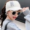 Knitted Baseball Cap Earmuffs Ear Protection Hat Warm Running Beanie  Autumn And Winter