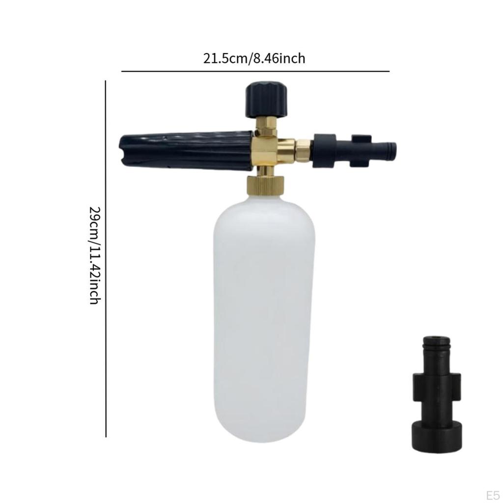 Car Snow Foam Sprayer Cleaning Supplies Container Multipurpose 1000ml Hand Pressure Washer Portable