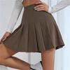 Gonna a pieghe Minigonne sexy a vita alta da donna Gonna da tennis Gonna da ballo per ragazza Gonna nera bianca coreana casual Kawaii