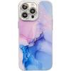 This Is A Fashionable and Light Luxury Electroplated Protective Case Suitable for IPhone16Promax with A Marble Texture