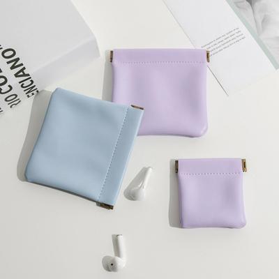 Mini nuova borsa in pelle PU, portamonete, porta rossetto, alla moda, tinta unita, calda, borsa per cosmetici