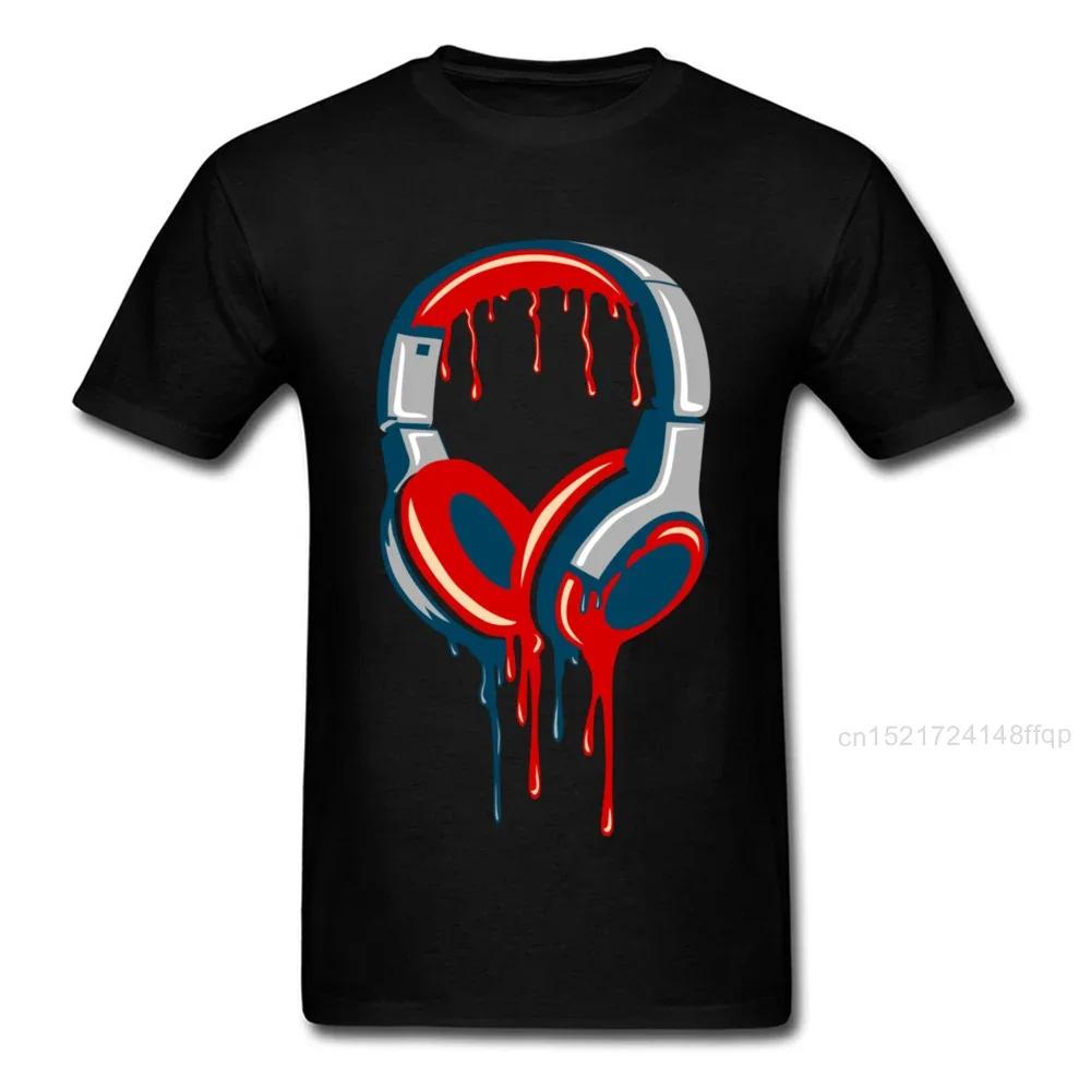 Retro Dj Headphones T Shirt Graphic Streetwear Short Sleeve ONeck Harajuku Music Techno TShirt Funny Unisex Clothing For Ladies