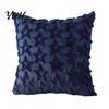 Cozy Sofa Pillow Covers Plush Throw Cover, Heart Embroidery Cushion Case with 3D Bowknot Jacquard, Romantic Room Decor Soft Fluffy Decorative