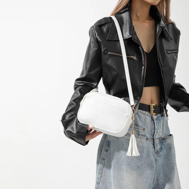 Kleine Umhängetaschen für Frauen 2024 Winter Designer Trend PU Leder Unterarm Tasche mit Breitem Schulter Gürtel Weibliche Handtaschen