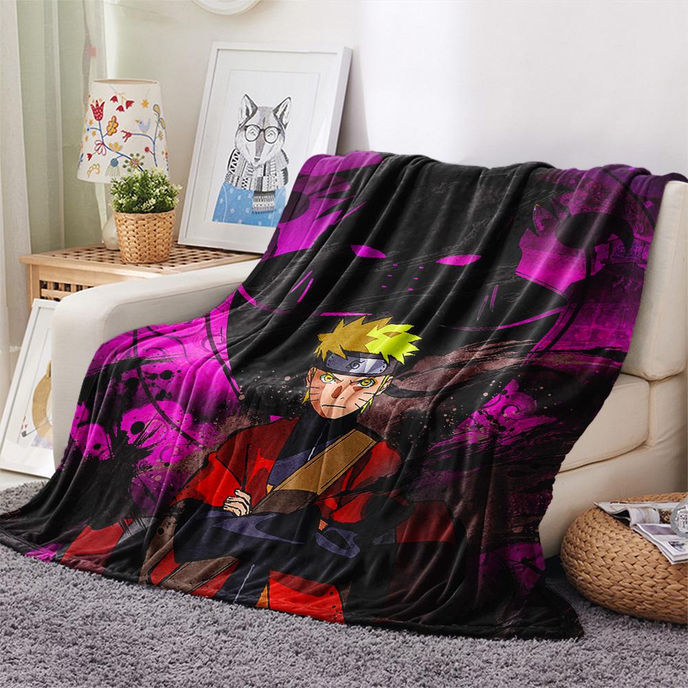Naruto  Print Flannel Blanket, High quality Comfortable for All Seasons, Home Decor, Warmth and Comfort