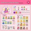 Princess Makeup Bag & Sticker Set - Cute DIY Dress-up Toy for Kids