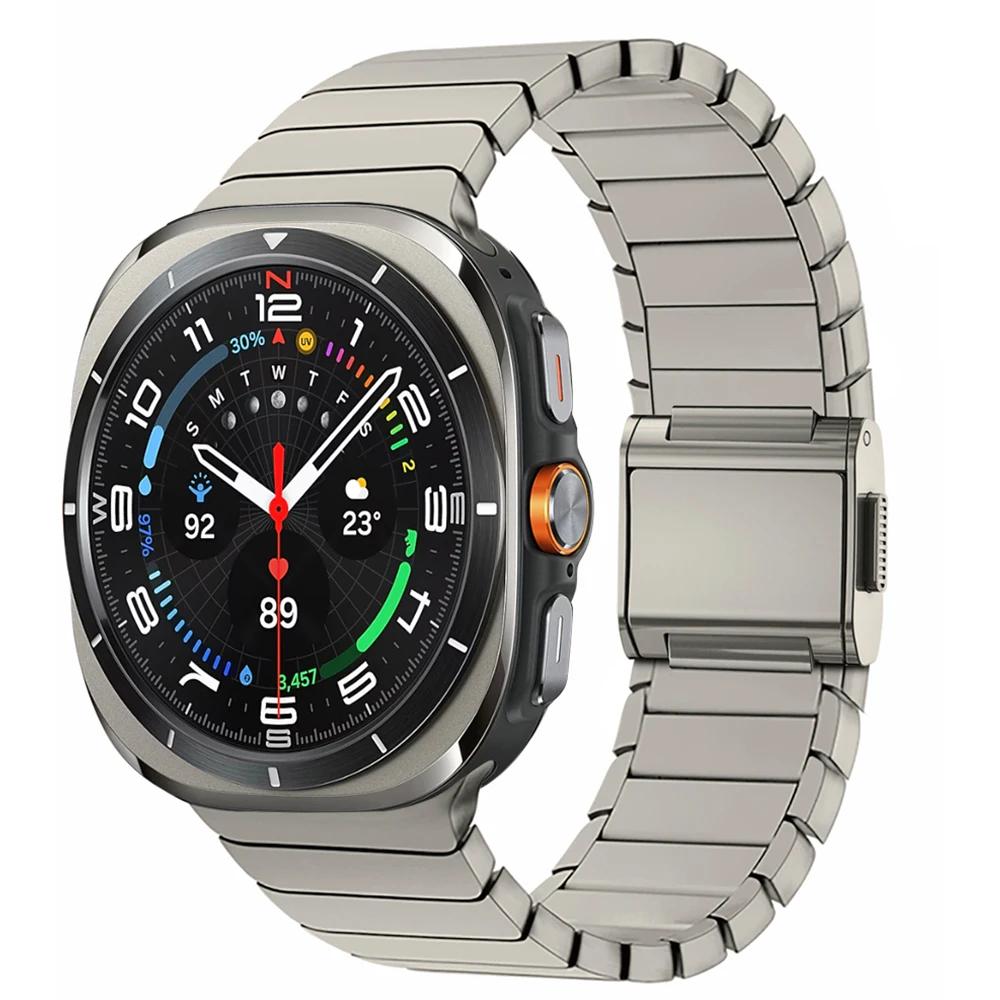 Magnetic Titanium Strap for Samsung Galaxy Watch Ultra 47mm Wristband Bracelet Replaced Accessories for Galaxy Ultra 47mm Band