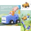 Plastic Pressing Animal Race Car Inertia Slider Toy For Kids Development And Play