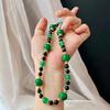 Retro Natural Chalcedony Black Agate Niche Temperament Premium Versatile Necklace Collarbone Chain Neck Chain