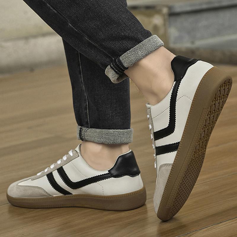 Fashion Genuine Leather Men Casual Shoes All-match Mens Sneakers High Quality Skate Shoes Men Stylish Men's Walking Shoes Classic Flats