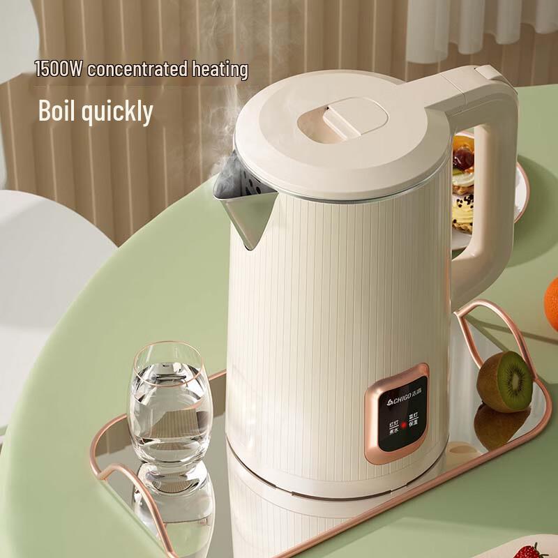 CHIGO 1.8L Double-Wall Electric Kettle