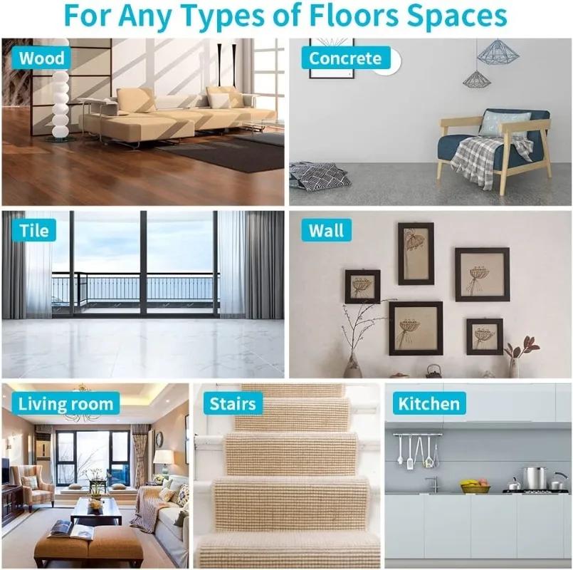 16/8pcs Self-adhesive Carpet Sticker Double-sided No Trace Tape Reusable Non-slip Fixed Pad Floor Rug Mat Home Bathroom Tools