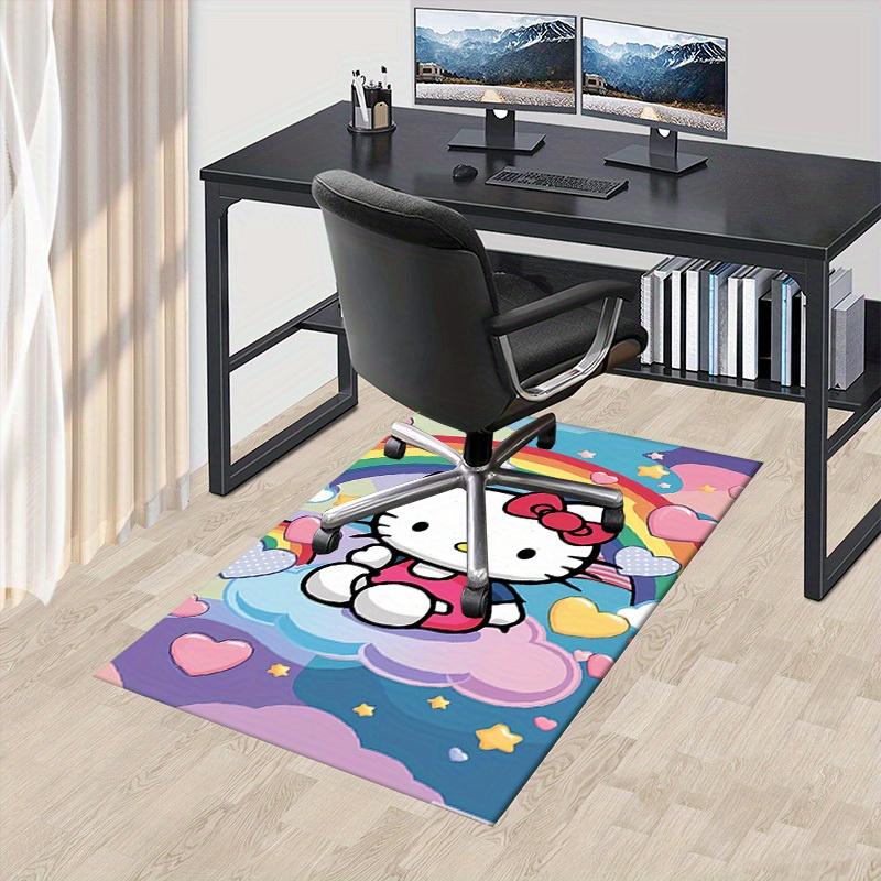 

1pc Hello Kitty Rainbow Hearts Star Office Carpet Under Desk Mat Gift Universal Cute Cartoon Rug for Room Decor Birthday Presentc137 60cm by 90cm