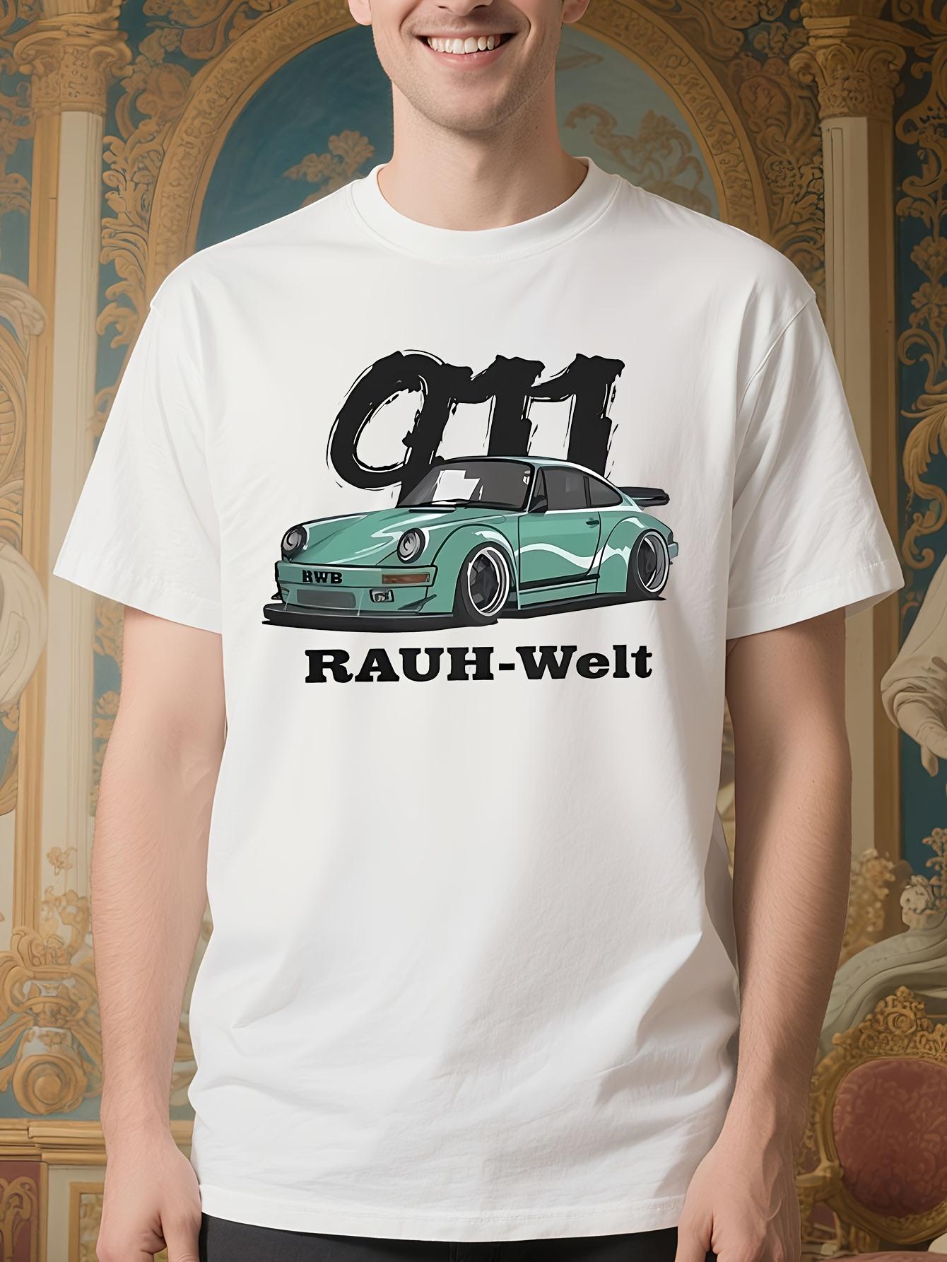Vintage Racing Graphic Tshirt - White Crew Neck Tee with ... XXXXL