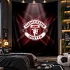 Arazzo da Appendere alla Parete Stampa Manchester United FC Tessuto per Soggiorno Camera da Letto Decorazione per la Casa