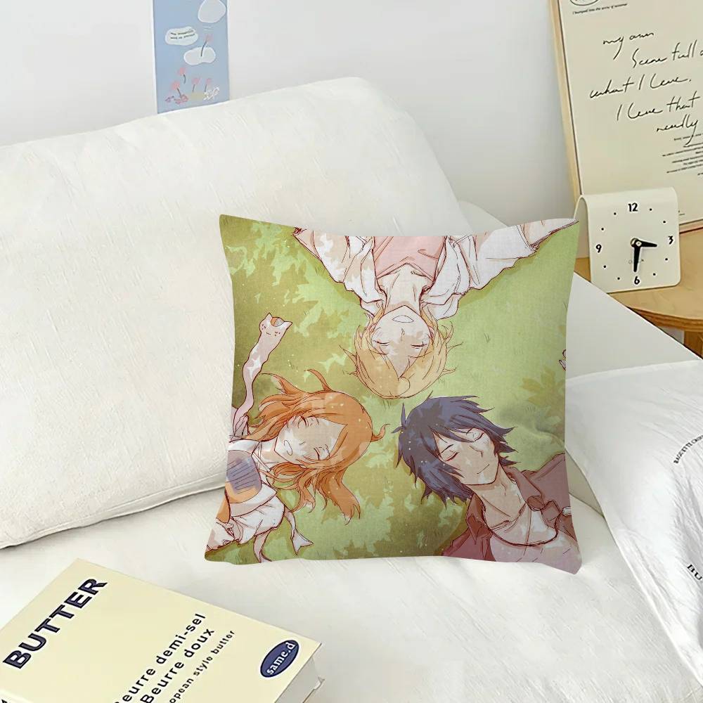 Anime N-Natsumes B-Book Of F-Friends  Pillow Gift Home Office Decoration Bedroom Sofa Car Cushion Cover Case 45x45
