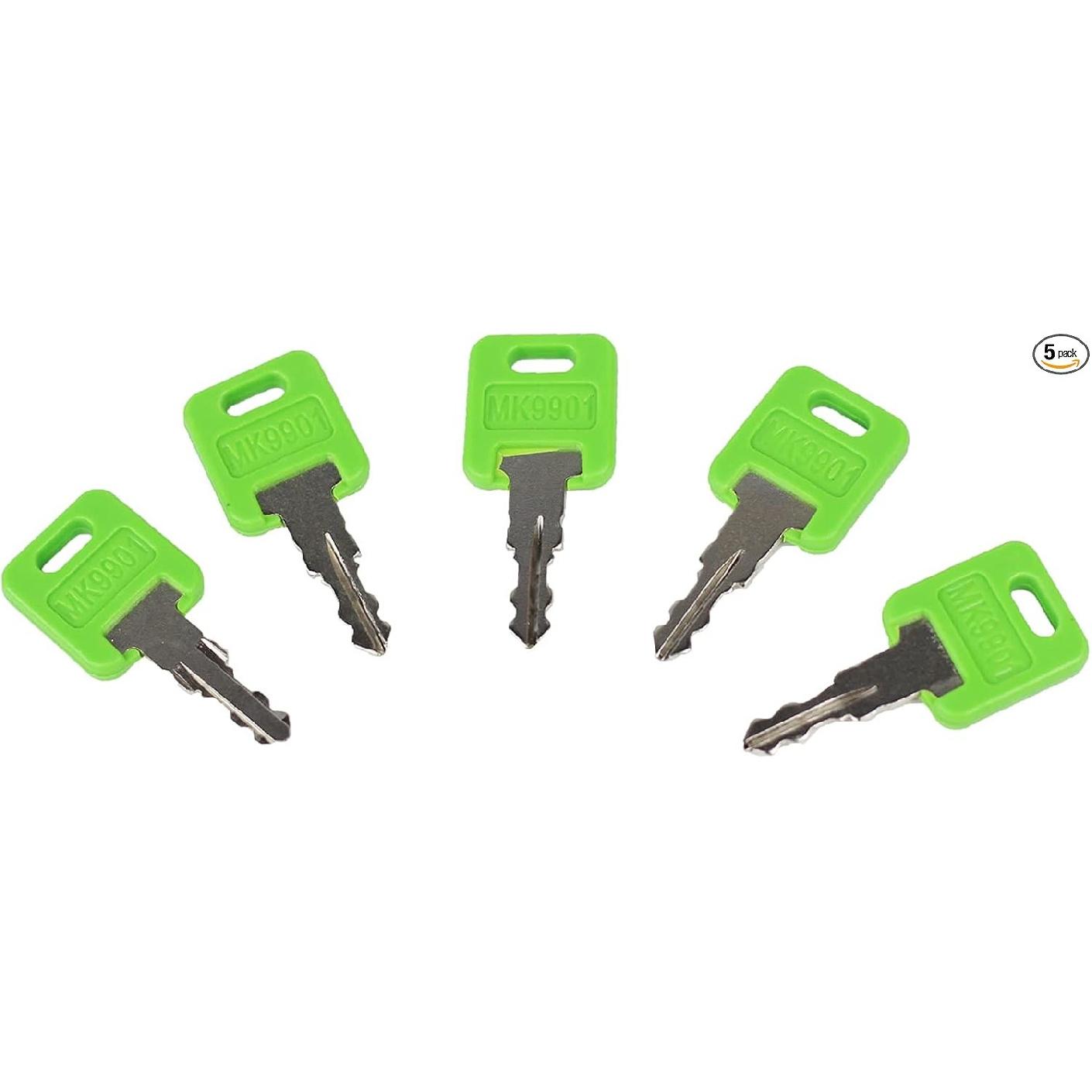 Cut Key Replacement for FIC Code 9901 6601 Motorhome Master Green Key