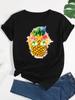 Sweet Life Pineapple Printed T Shirt Summer Women T Shirt Fashion Cute Graphic Tee Shirts Ladies Short Sleeve Tops Clothing