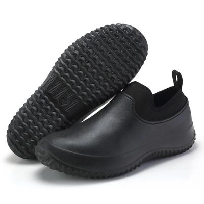 Fashion Men Work Chef Shoes Large Size Non-Slip Casual Loafers Waterproof and Oilproof Flat Shoes Restaurant Shoes Outdoor Rain Boots