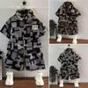 Children's Set Children's Top and Bottom Clothes Set Two Pieces Summer Outfit for Kids Boys Loungewear Outfit