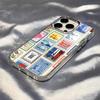 Latest Retro Stamp Creative Designs Phone Case For IPhone 17 Pro Max 16 15 14 Pro Max IPhone 13 Pro Max 11 Plus Transparent Cove