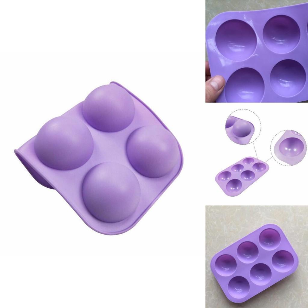 Premium 3D 6-Loch Halbkugel Silikon Schokoladenform für kreative Kuchenbackfreuden