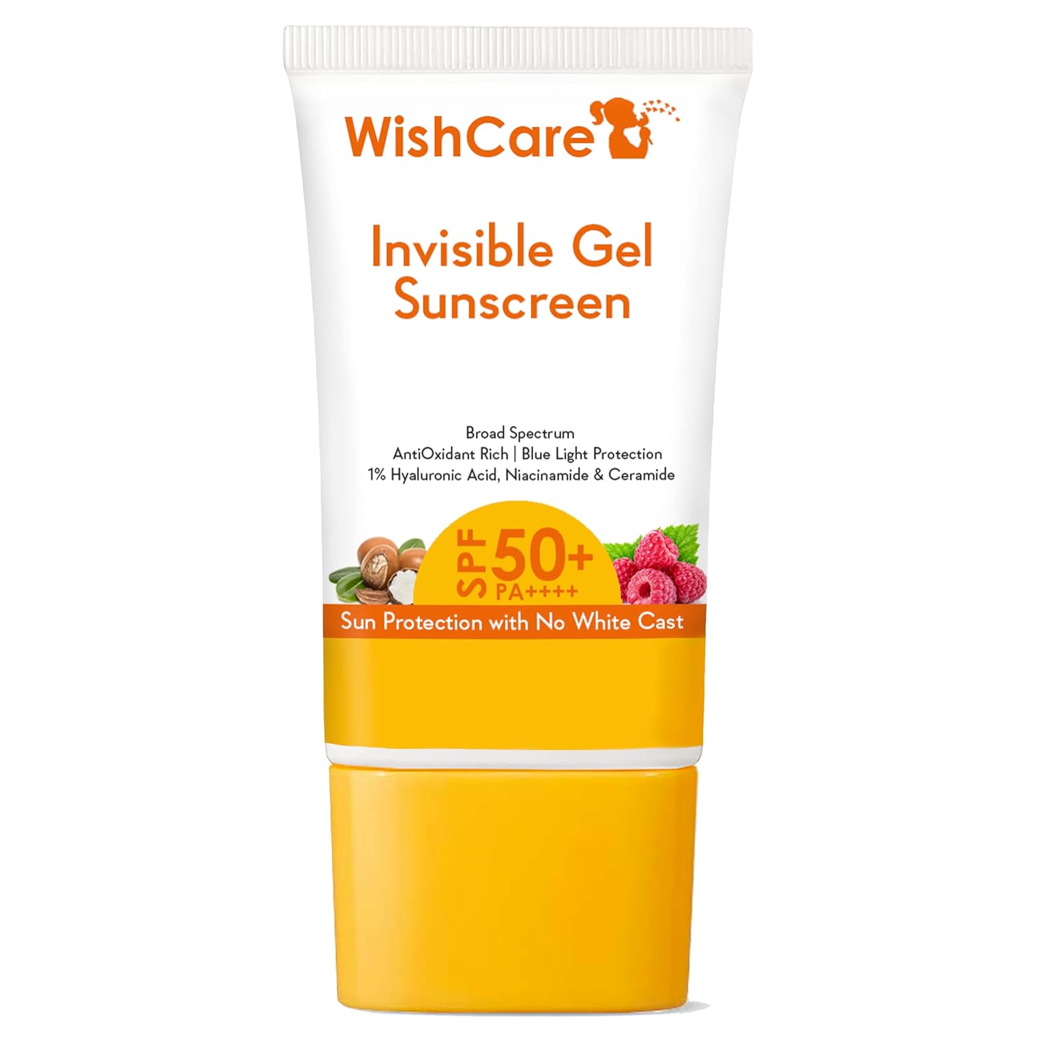 

WishCare Invisible Gel Sunscreen SPF 50+ PA++++ For Face And Body 50g Lightweight Oil-Free Protection