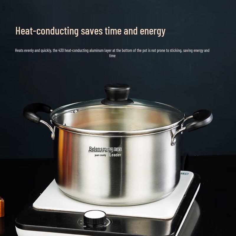 Berens 22cm European Style Stainless Steel Soup Pot