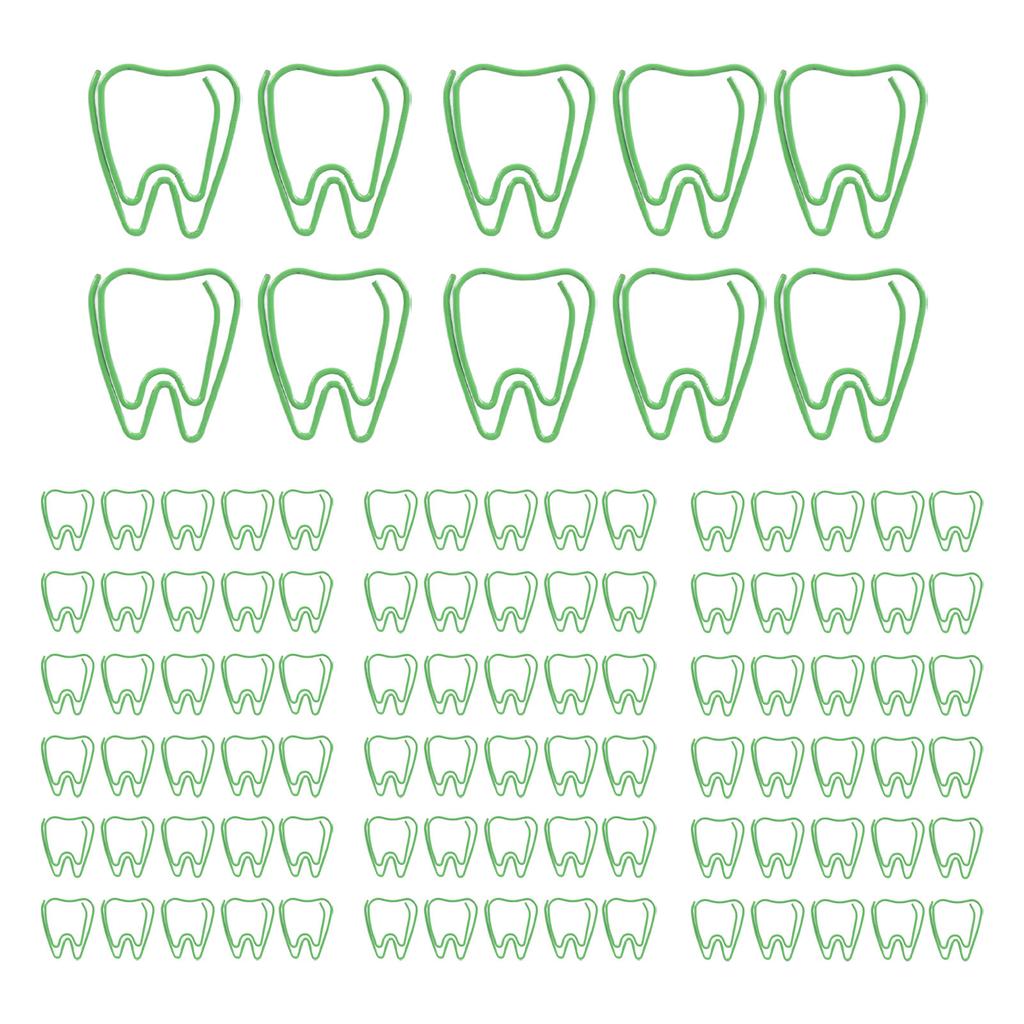 100pcs Paper Clips with Storage Box Skid Resistance Exquisite Cute Paper Clips for Office School