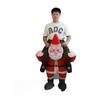 Santa Costume Funny Father Christmas Riding Inflatable Show Party Cosplay Role Playing Props Adult(150 190cm)