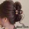 Elegante Schwarze Strass-Haarklammer - Großes High-End-Accessoire