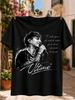 Monochrom tätowierter Sänger mit Mikrofon Porträt Italienischer Morgentraum Zitat und Großes Unisex All T-Shirt