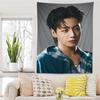 JJungkookS Singer Cartoon Tapestry Art Science Fiction Room Home Decor Wall Hanging Sheets