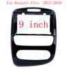 2 Din 9/10.1 Inch Car Radio Fascia Panel Frame for Renault Clio 4 2012- Dashboard ABS+PC Plastic tallation Trim Kit