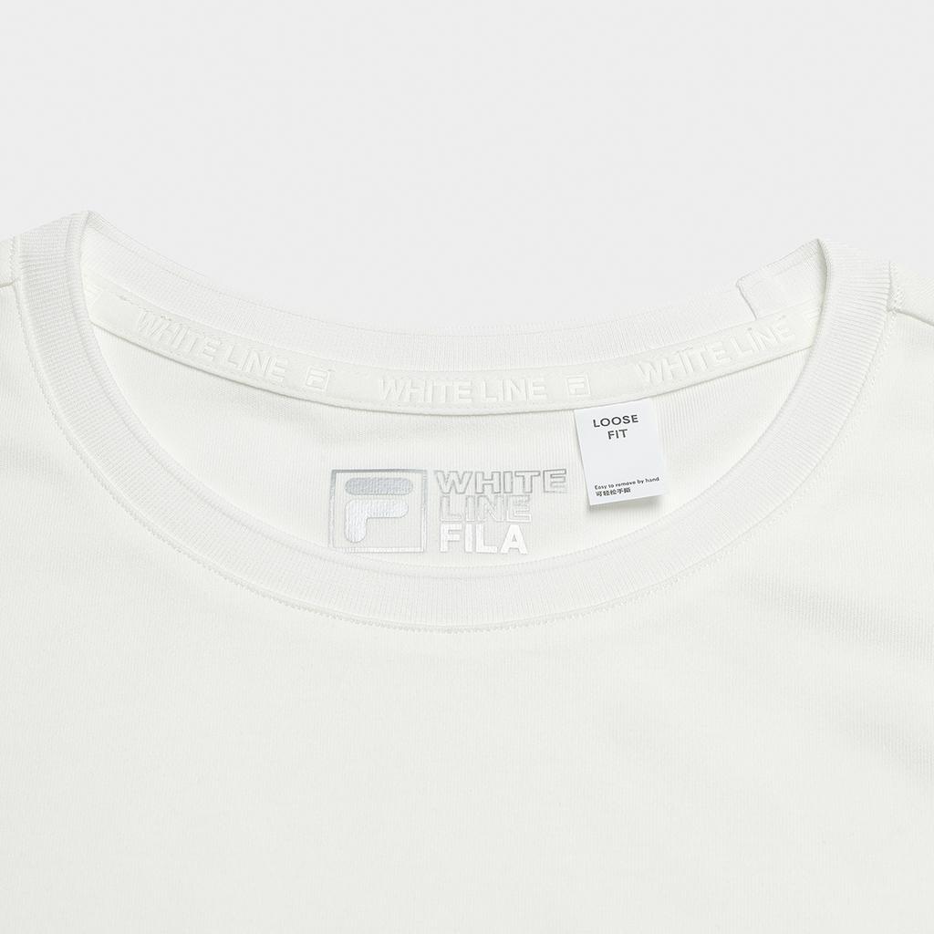 FILA White Simple Classic Short Sleeve Comfortable T-Shirt Women tops F11W623105FWT