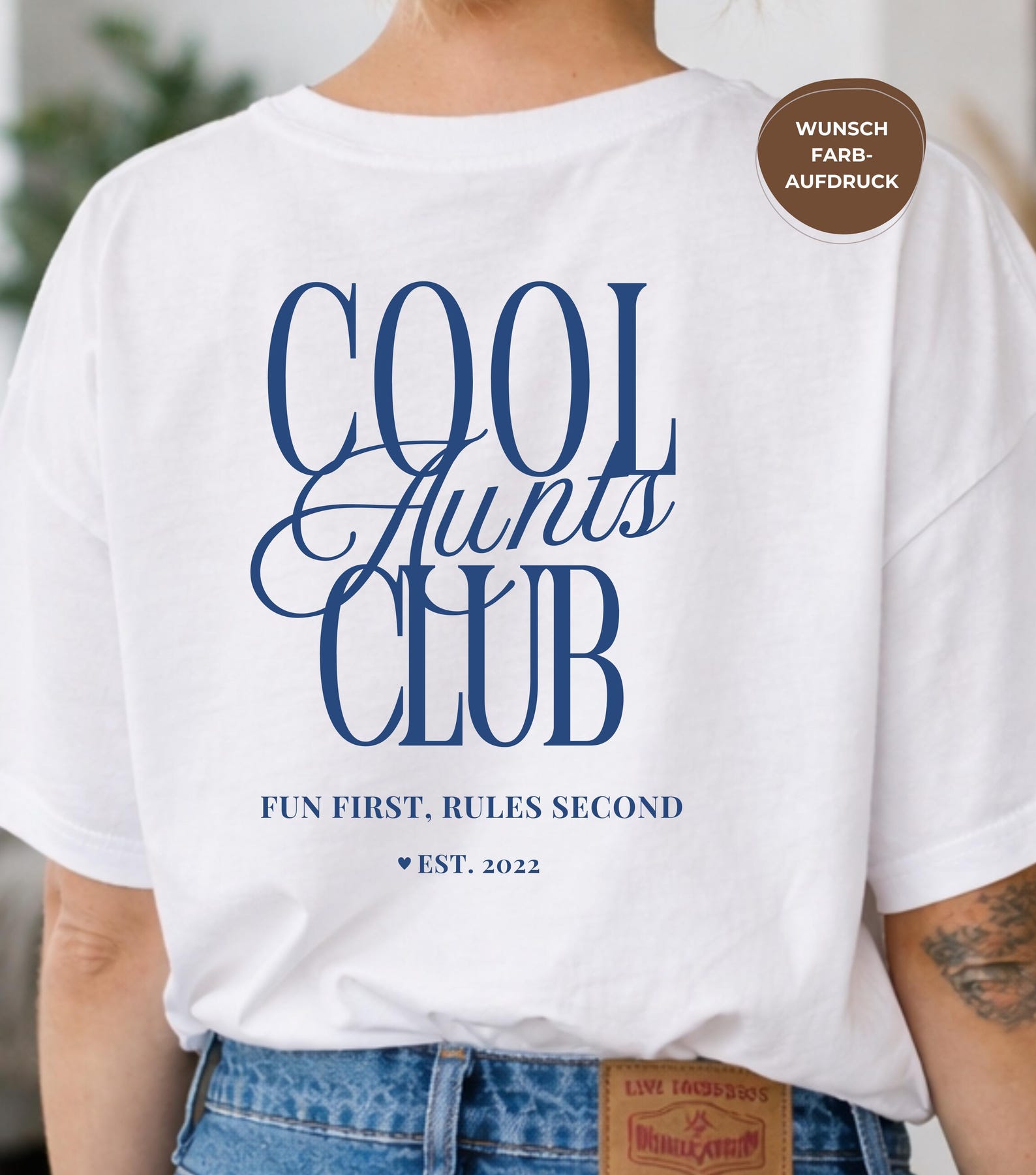 Cool Aunts Club personalized shirt, personalized gift for aunt, fun aunt shirt, aunt birthday gift, aunt club t-shirt 3XL