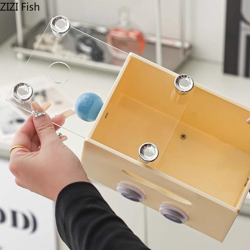 Cute Doll Tissue Box Creative Dining Table Plastic Tissue Box Kitchen Wet Wipes Tissue Dispenser Nordic Home Decoration Art