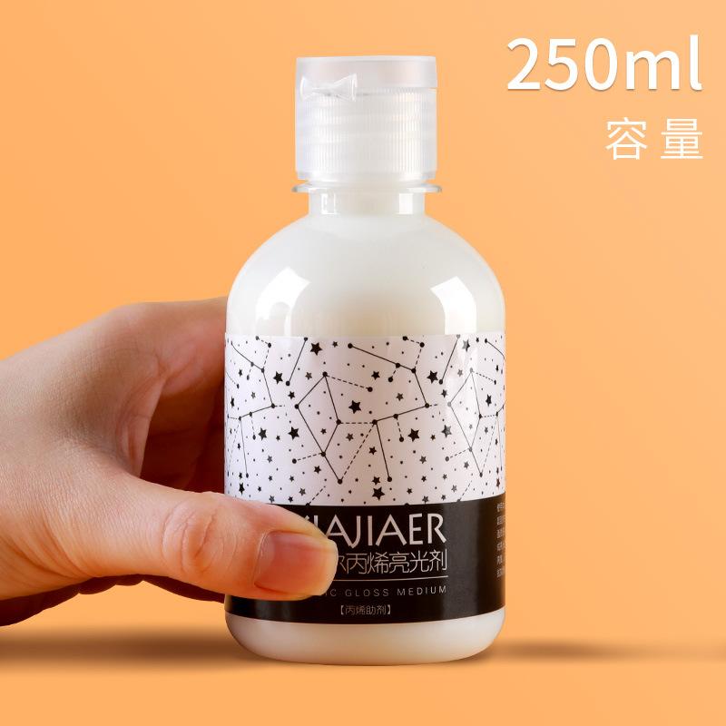 Acrylic Paint Medium & Thinner 250ml, White Mixing Fluid for Dilution & Blending
