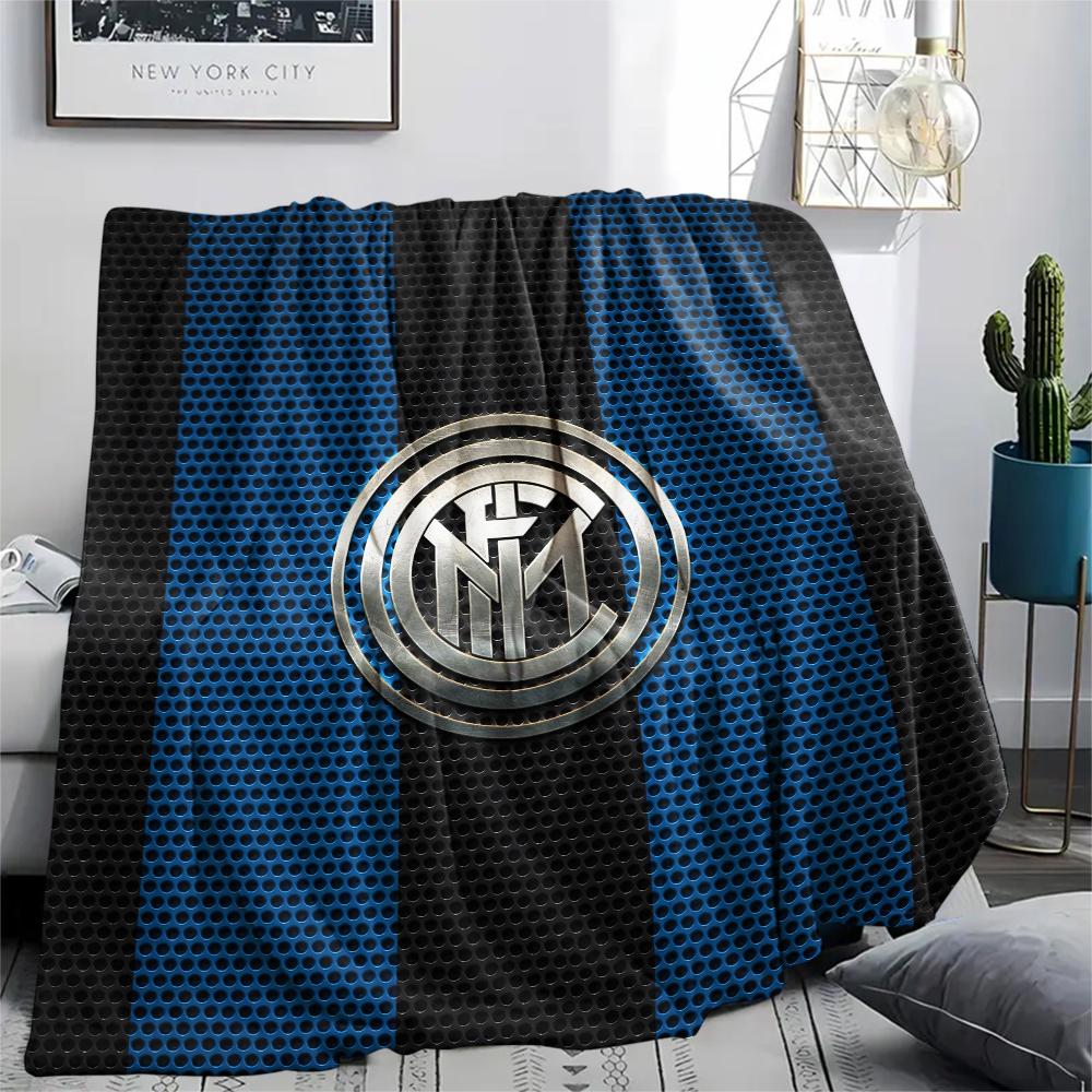FC Internazionale Milano,pattern Flannel Blanket, High quality Comfortable for All Seasons, Home Decor, Warmth and Comfort, Perfect for Gifts. 130cm x 150cm