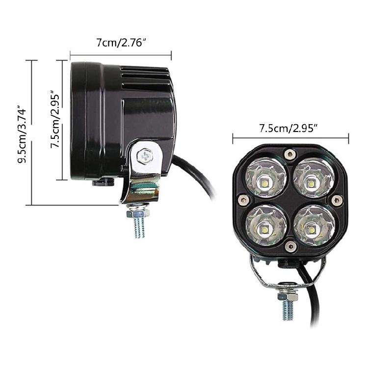 Easy Installation LED Work Light 40W DC 9-30V Spotlight Car Modification Lig