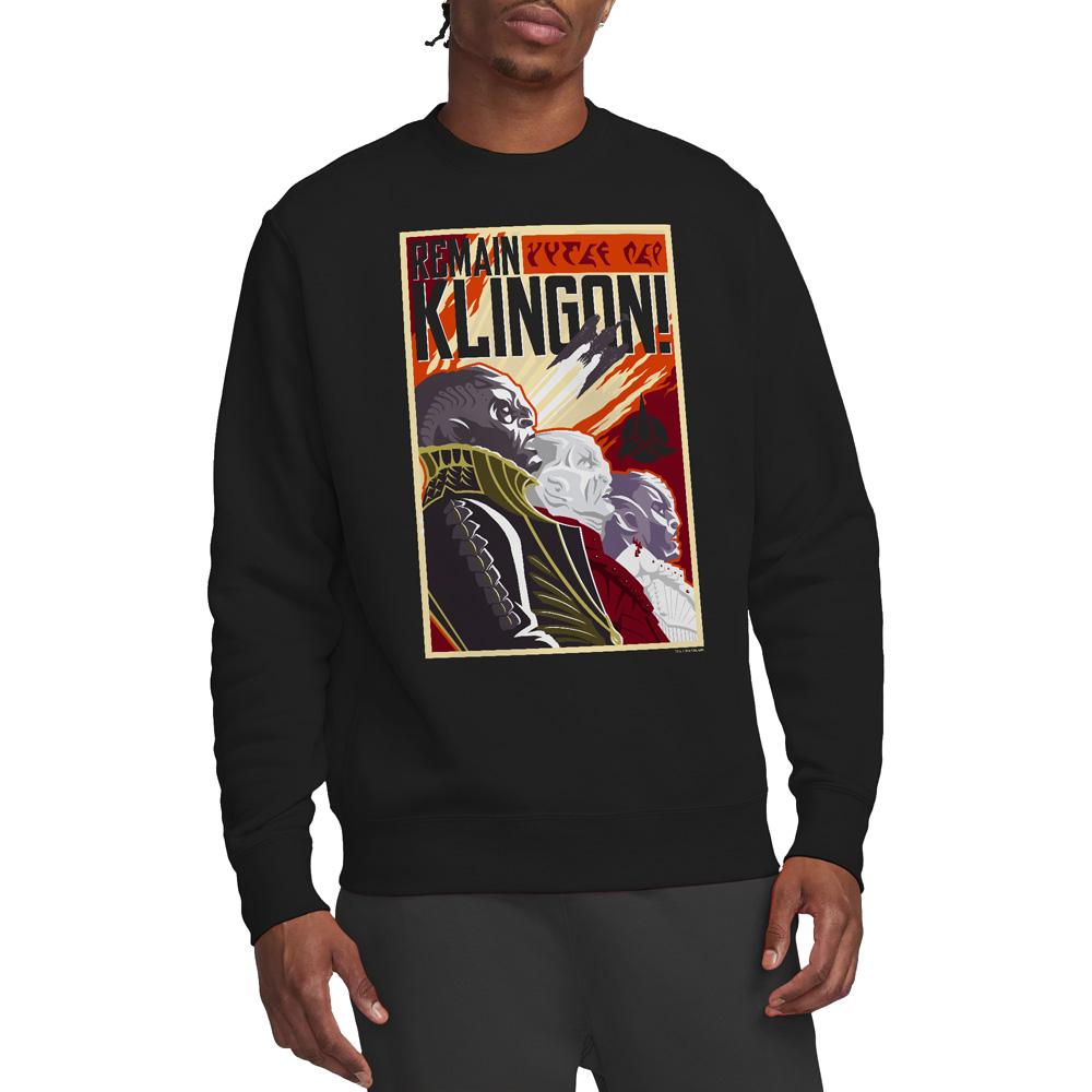 Star Trek: Discovery Unisex Adult Remain Klingon Poster Sweatshirt